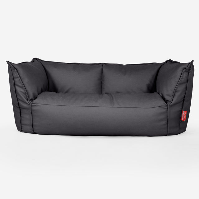 Ruben Bean Bag Sofa - Vegan Leather Black 01