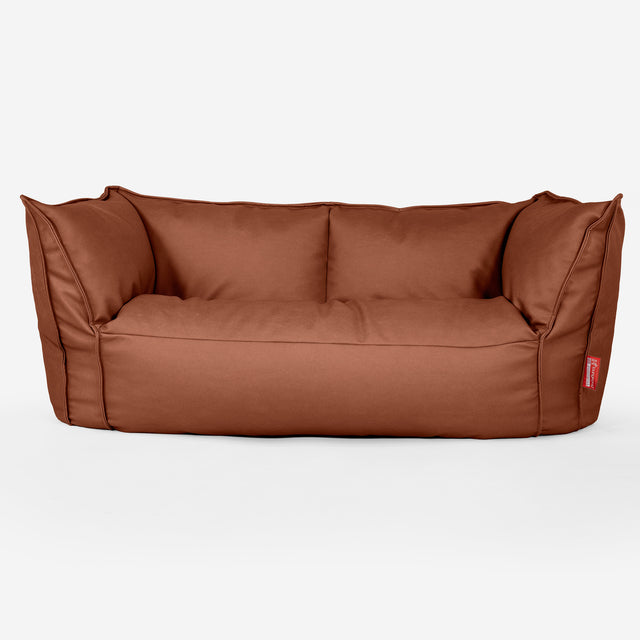 Ruben Bean Bag Sofa - Vegan Leather Chestnut 01