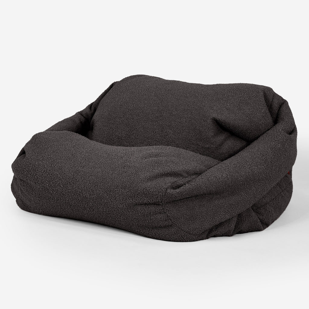 Sabine Bean Bag Armchair - Boucle Graphite Grey 02