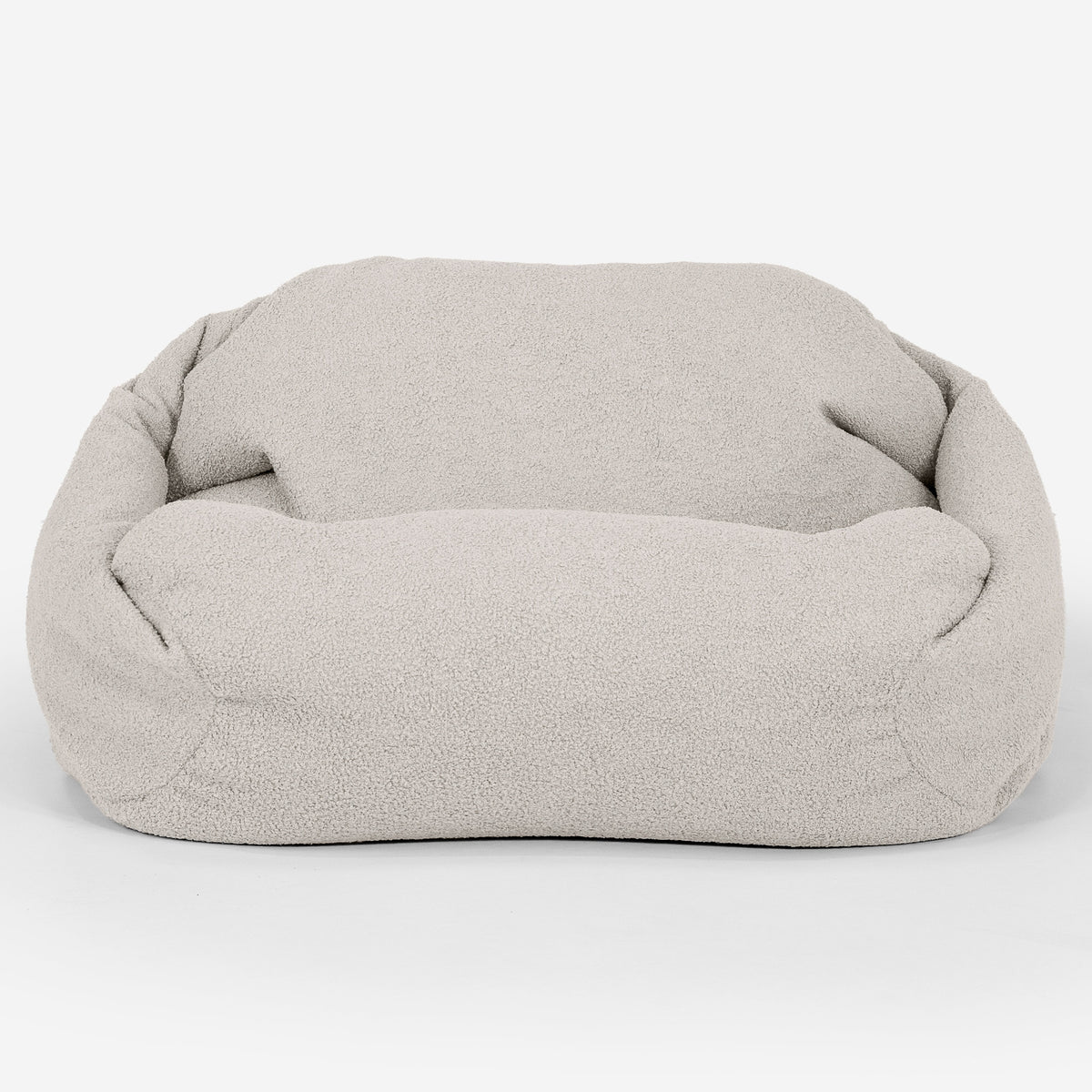 Lounge Pug Sabine Bean Bag Armchair Boucle Ivory Large Bean Bag Chairs