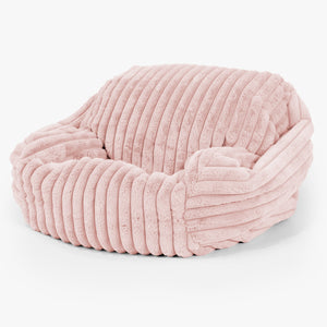 Sabine Bean Bag Armchair - Ultra Plush Cord Dusty Pink