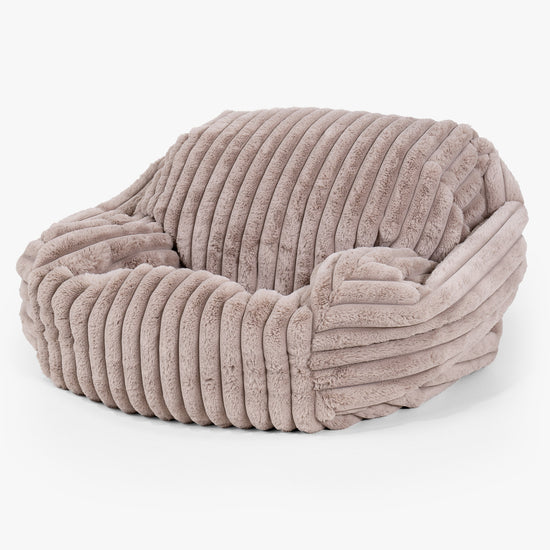 Sabine Bean Bag Armchair - Ultra Plush Cord Minky 02