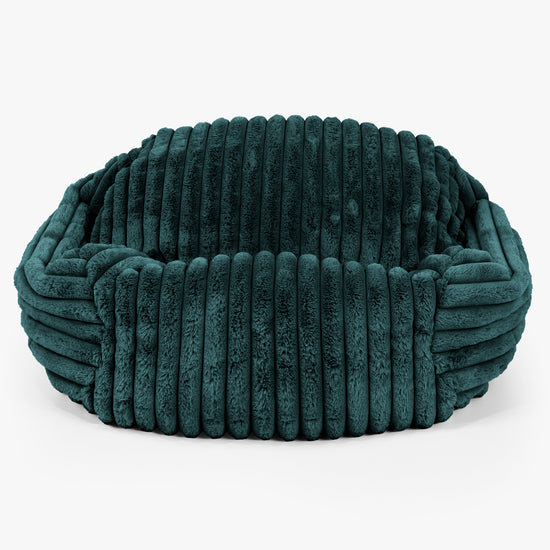 Sabine Bean Bag Armchair - Ultra Plush Cord Teal 01