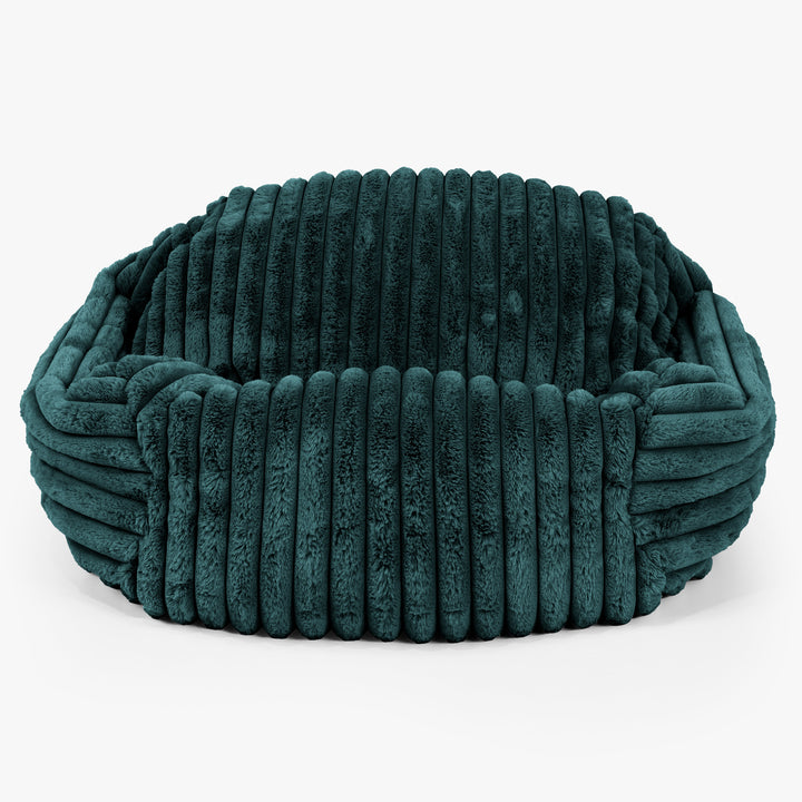 Sabine Bean Bag Armchair - Ultra Plush Cord Teal 01