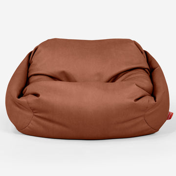 Sabine Bean Bag Armchair - Vegan Leather Chestnut 02