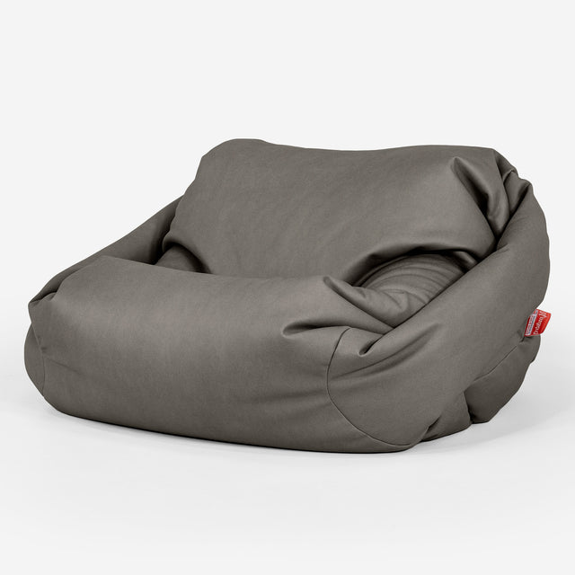 Sabine Bean Bag Armchair - Vegan Leather Grey 01