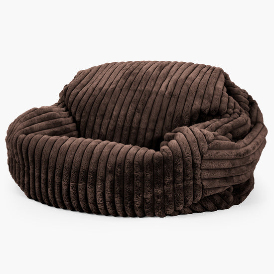 Sabine Bean Bag Sofa - Ultra Plush Cord Sable 02