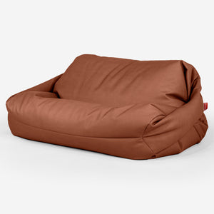 Sabine Bean Bag Sofa - Vegan Leather Chestnut