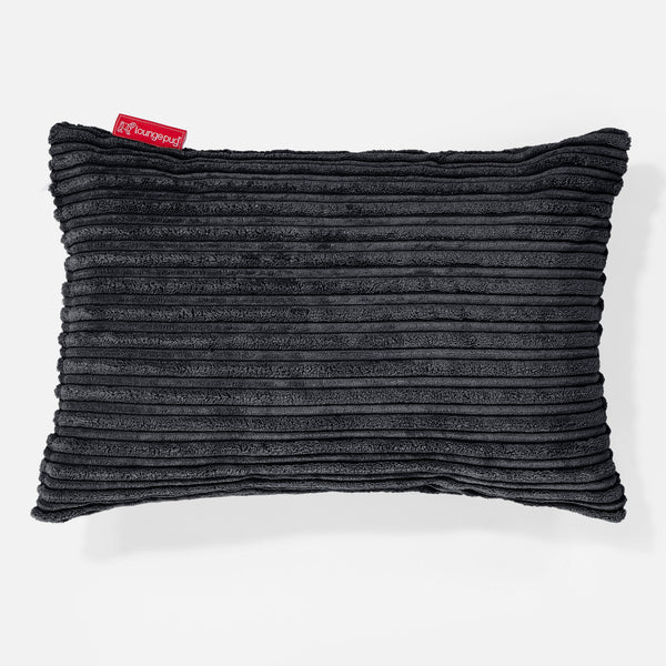 Rectangular Scatter Cushion Cover 35 x 50cm - Cord Black 01