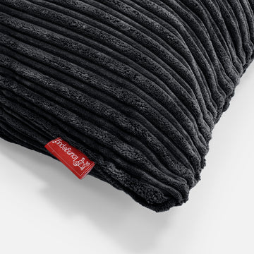 Rectangular Scatter Cushion Cover 35 x 50cm - Cord Black 02