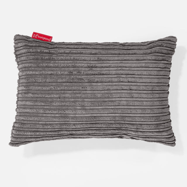 Rectangular Scatter Cushion Cover 35 x 50cm - Cord Graphite Grey 01