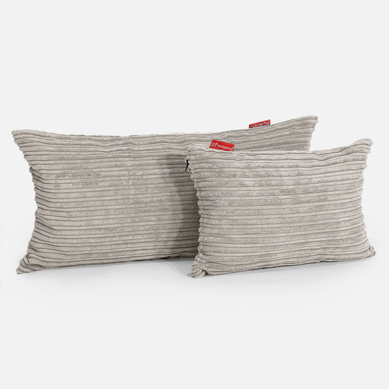 Rectangular Scatter Cushion Cover 35 x 50cm - Cord Mink 03