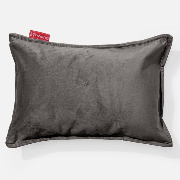 Rectangular Throw Pillow Cover 35 x 50cm - Velvet Graphite Grey 01