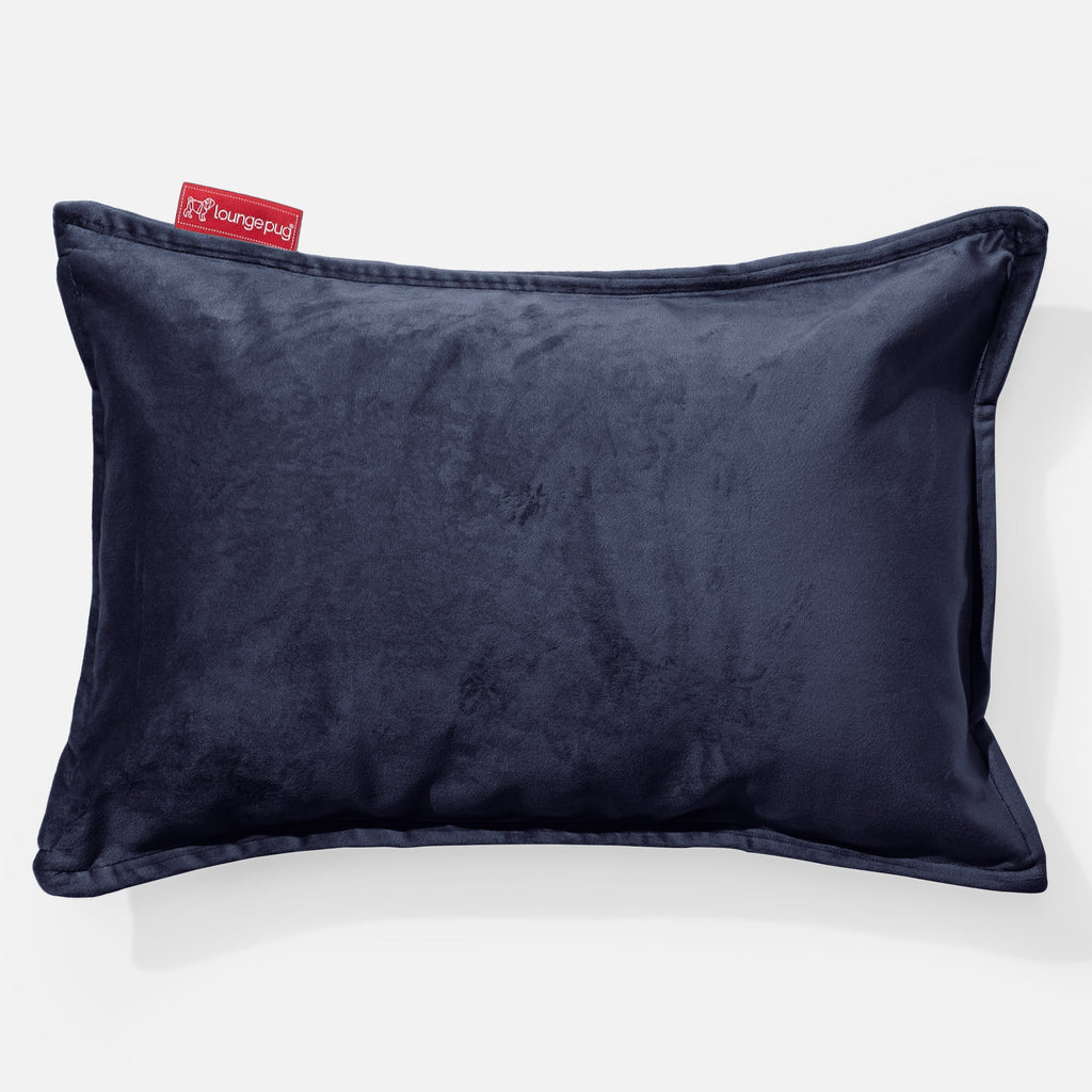 Rectangular Throw Pillow Cover 35 x 50cm - Velvet Midnight Blue 01