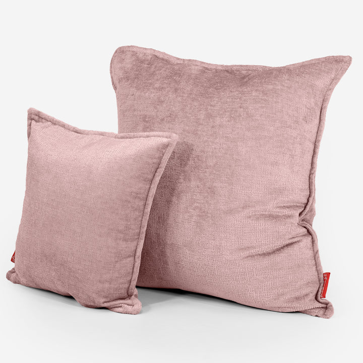 Pink chenille cushions clearance