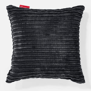Scatter Cushion Cover 47 x 47cm - Cord Black
