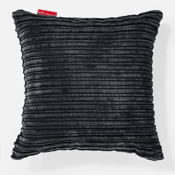 Scatter Cushion 47 x 47cm - Cord Black