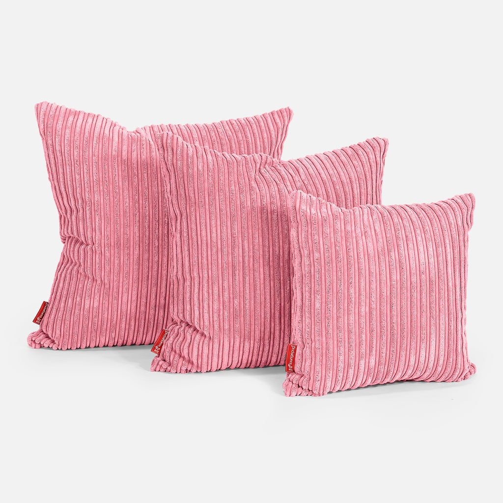 Scatter Cushion 47 x 47cm - Cord Coral Pink