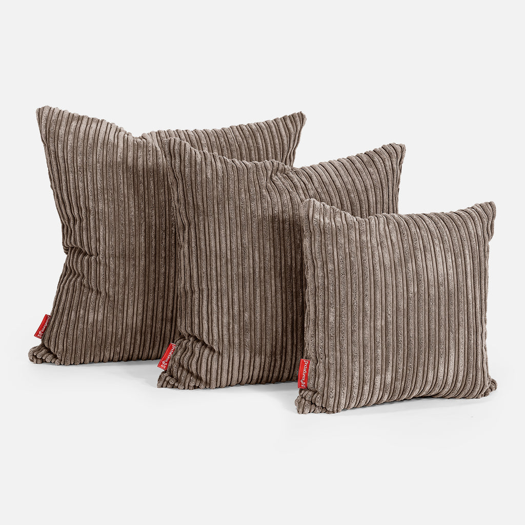 Scatter Cushion 47 x 47cm - Cord Mocha Brown