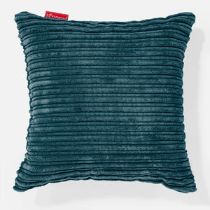 Scatter Cushion Cover 47 x 47cm - Cord Teal Blue