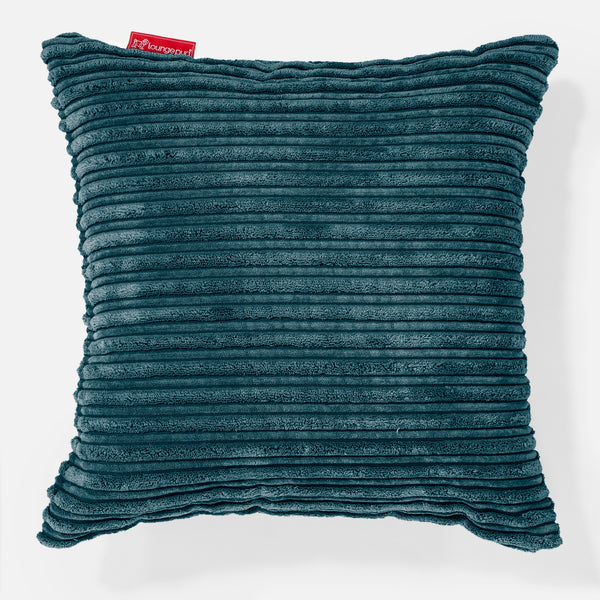 Scatter Cushion 47 x 47cm - Cord Teal Blue