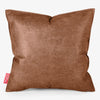 Extra Large Scatter Cushion 70 x 70cm - Distressed Leather British Tan