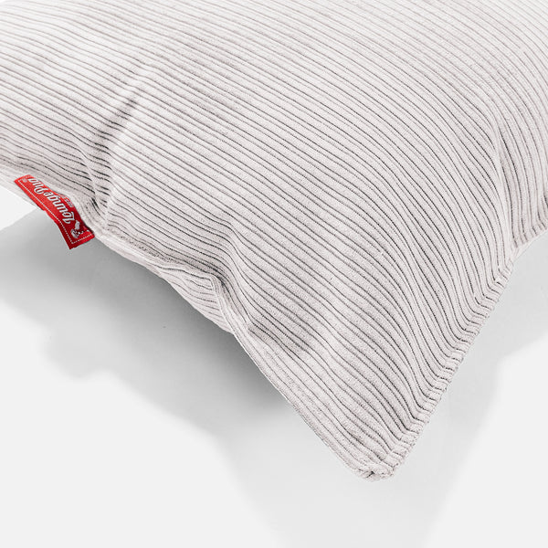 Scatter Cushion Cover 47 x 47cm - Pinstripe Stone Fabric Close-up Image