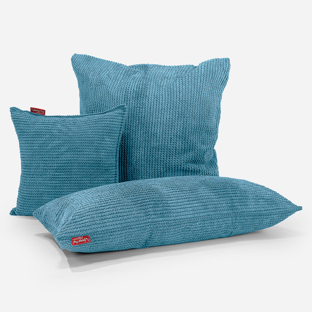 Scatter Cushion 47 x 47cm - Pom Pom Aegean Blue 04