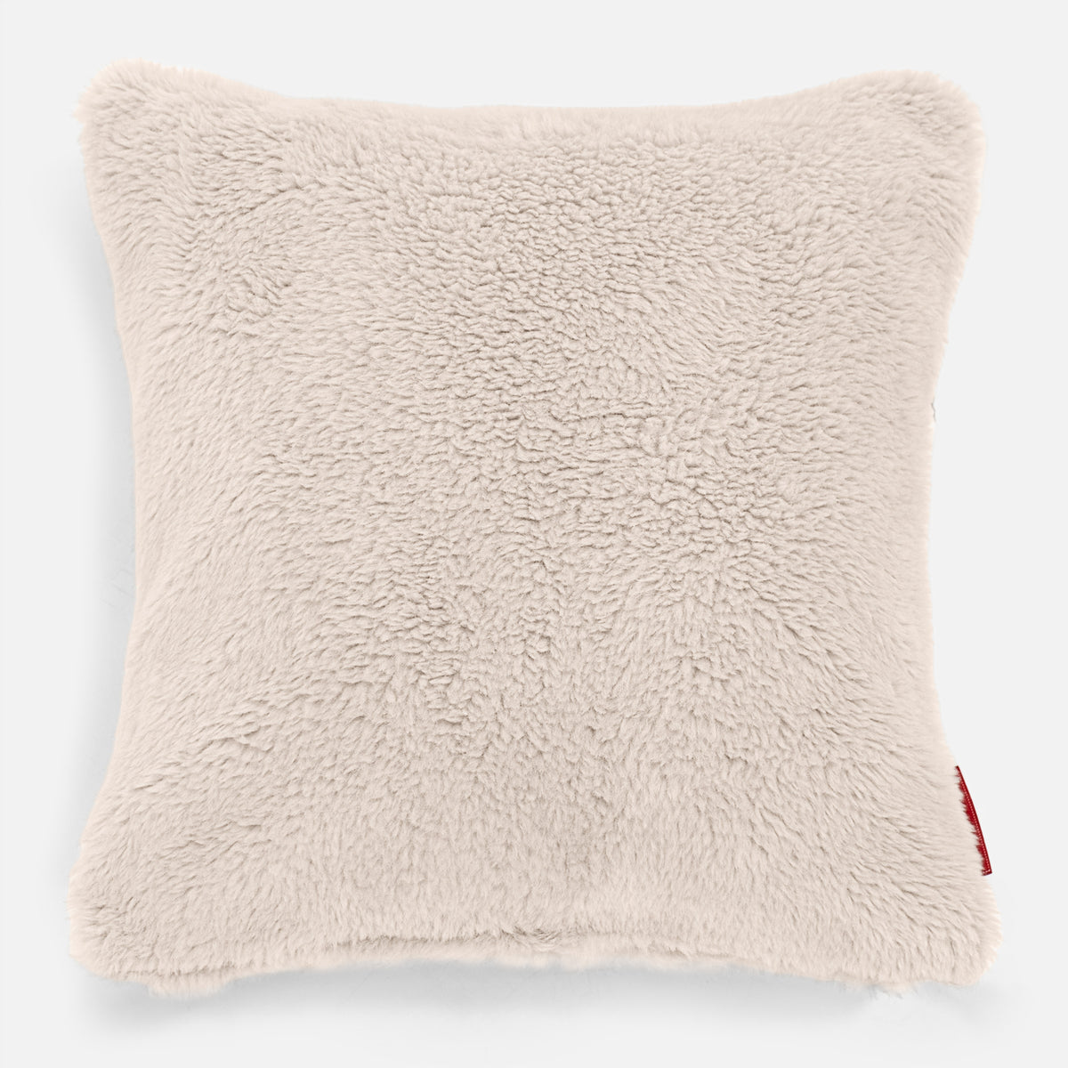 Lounge Pug Scatter Cushion 47 X 47cm Teddy Faux Fur Cream