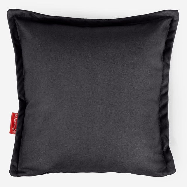 Scatter Cushion Cover 47 x 47cm - Vegan Leather Black 01