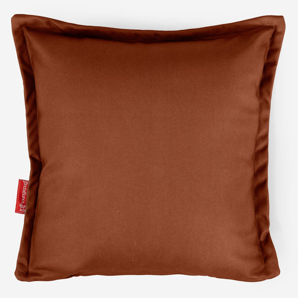 Scatter Cushion Cover 47 x 47cm - Vegan Leather Chestnut 01