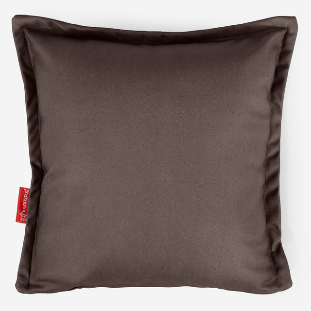 Scatter Cushion Cover 47 x 47cm - Vegan Leather Chocolate 01