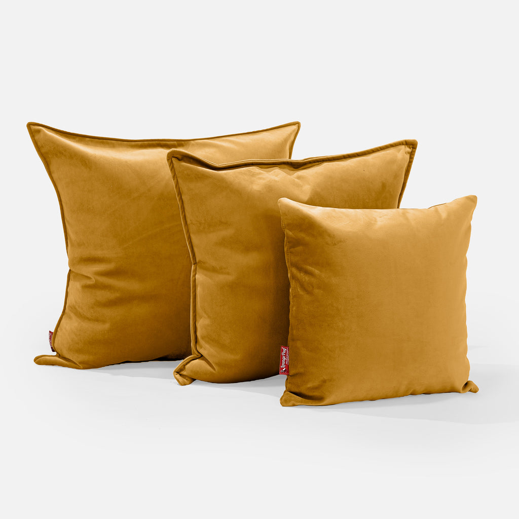 Throw Pillow 47 x 47cm - Velvet Gold