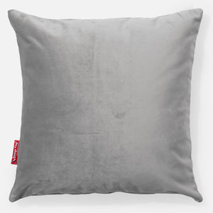 Throw Pillow Cover 47 x 47cm - Velvet Silver