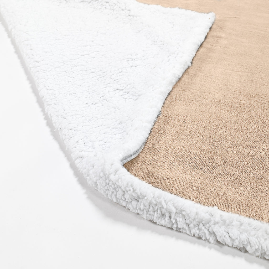 Sherpa Throw / Blanket - Fleece Cream 02