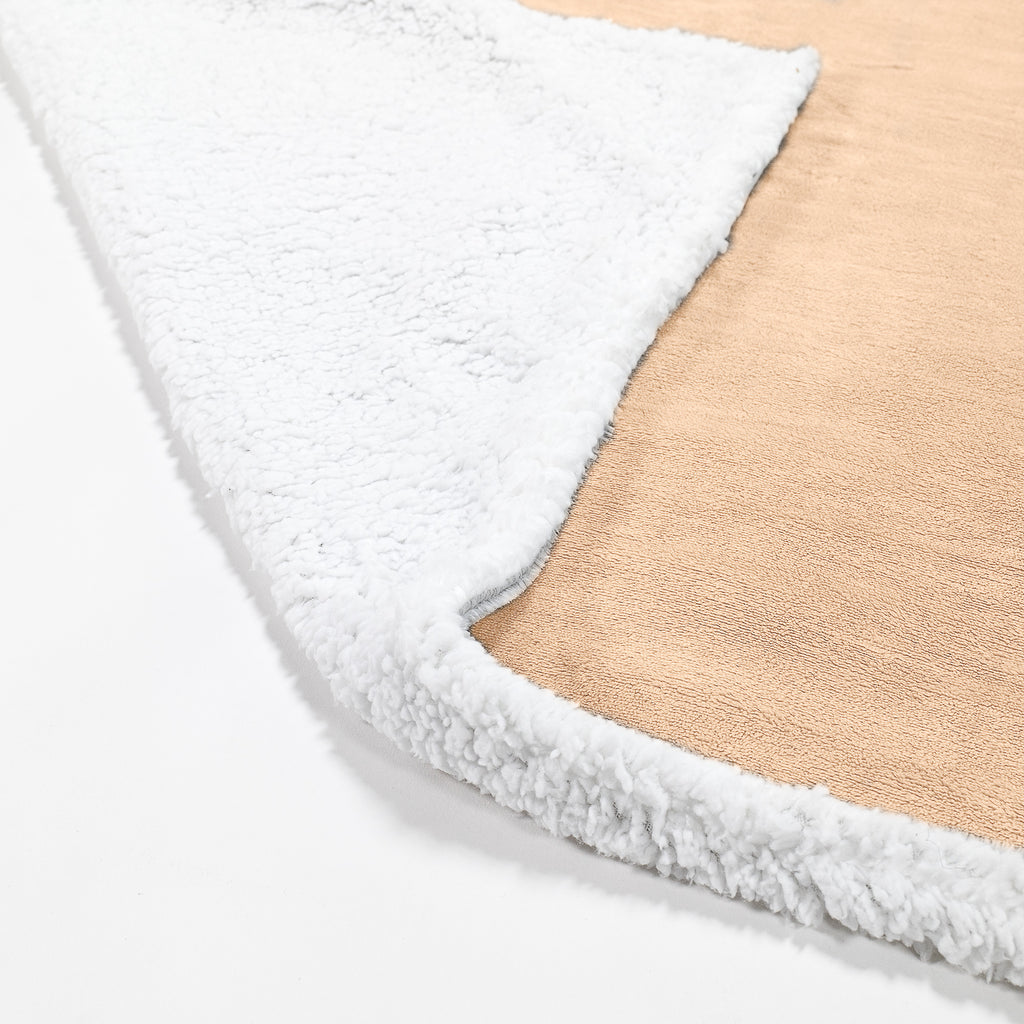 Sherpa Throw / Blanket - Fleece Light Mink 02