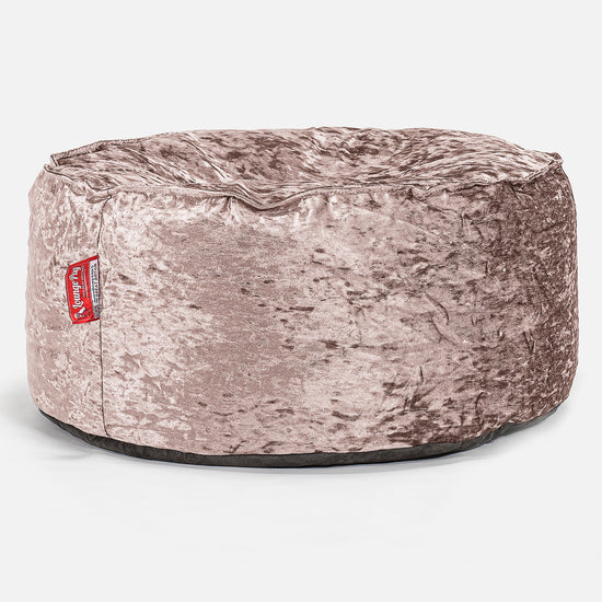 Large Round Pouffe - Vintage Truffle 01