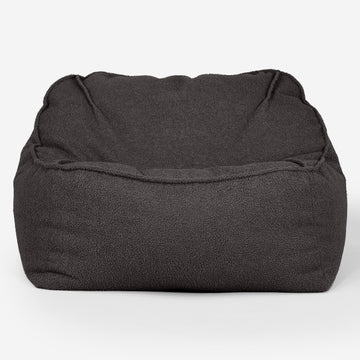 Sloucher Bean Bag Chair - Boucle Graphite Grey 01