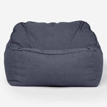 Sloucher Bean Bag Chair - Boucle Grey 01