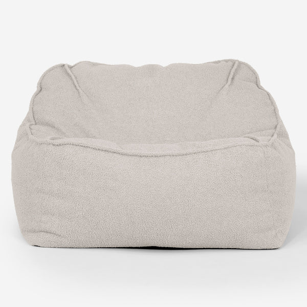 Sloucher Bean Bag Chair - Boucle Ivory 01