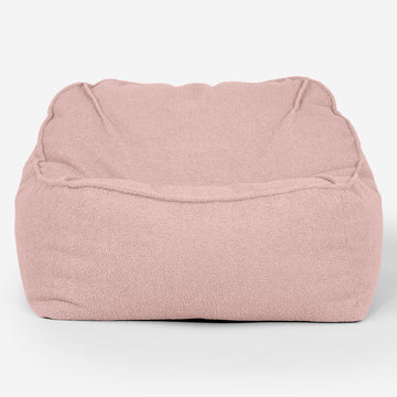 Sloucher Bean Bag Chair - Boucle Pink 01