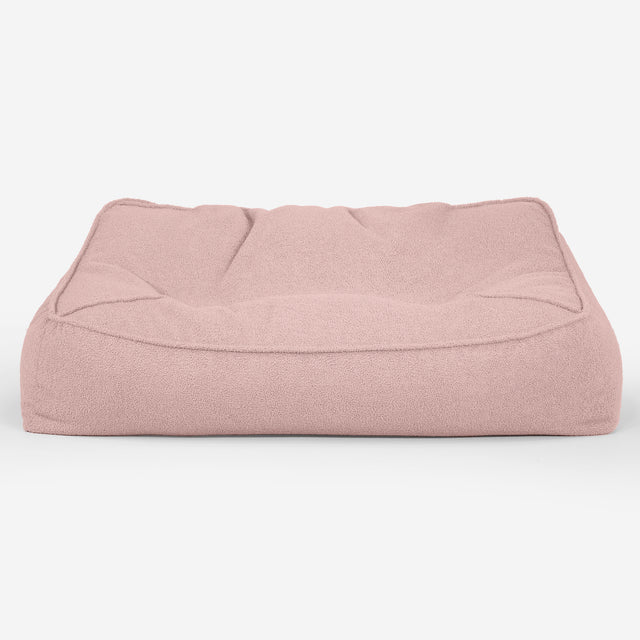 Sloucher Bean Bag Sofa - Boucle Pink 01