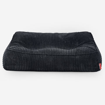 Sloucher Bean Bag Sofa - Cord Black 01