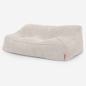 Sloucher Bean Bag Sofa - Cord Ivory