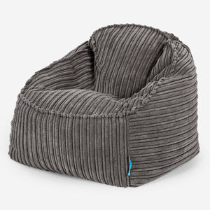 Sloucher Child's Bean Bag 2-6 yr - Cord Graphite Grey