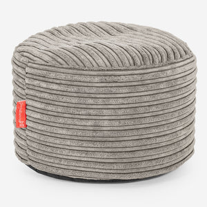 Small Round Footstool - Cord Mink