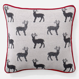 Decorative Cushion Cover 47 x 47cm - Cotton Blend Stag