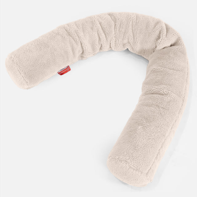 XXL Cuddle Cushion - Teddy Faux Fur Cream 01