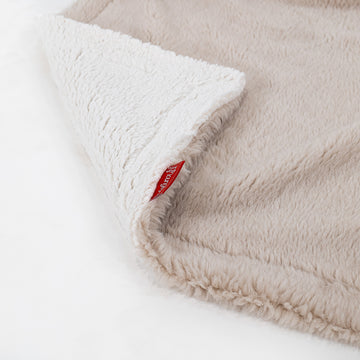 Sherpa Throw / Blanket - Teddy Faux Fur Mink 03