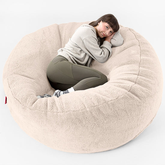 Lounge Pug Teddy Fleece Faux Fur Giant Bean Bag Sofa Mega Mammoth